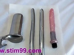 Extreme Peehole Tearing Up with Dildo Insertion