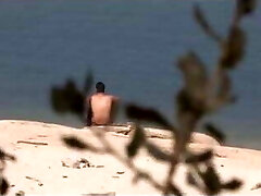A stranger falls for Jotade's big manstick at the naturist beach