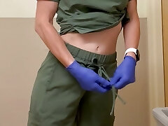 Nurse slut hole tucked for her work shift