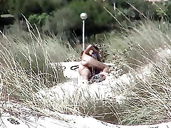 Perv chaser on beach