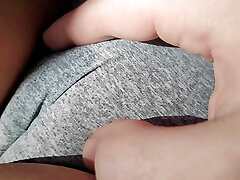 I Spit and Rub Delicious Cameltoe Awesome Pussy