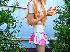 Sister In Law Found a Squirrel-Plaything in the Park and Immediately Decided to Play with it