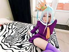 Lil' Shiro lost the game to her stepbrother Sora and gave herself to him, fulfilling his every fad Lil' Shiro lost the game to her stepbrother Sora and gave herself to him, fulfilling his every fad