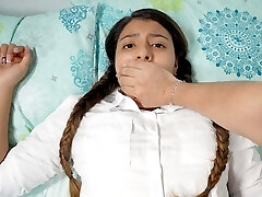 Shh shh don't go wailing! - Stepbrother fucks his sista when they are alone at home.