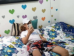 MY STEPBROTHER DIDN'T WANT TO ACCOMPANY ME TO THE POOL TO Shag ME AND Jizm ON MY FACE