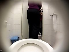 Real voyeur public restroom