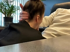 Secretary Fellates And Fucks Her Boss To Save Her Job