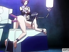 Tied up hentai honey gets pussy and bum toyed rough