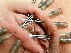 horny core domination & submission catheter and needles her pussy