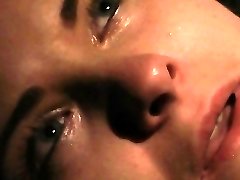 Orgasm and crying in pain in Bdsm bondage
