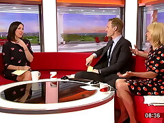 Sally Nugent in a Very Brief Dress