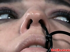 Pierced bdsm sub caned by maledom while bound Pierced bdsm sub caned by maledom while bound