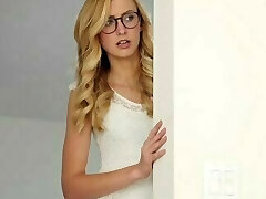 Dyked- Nerdy Blonde Tutor Predominates hot Student