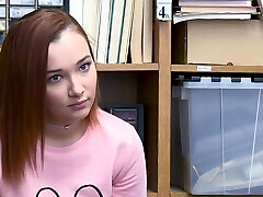 Ginger-haired addict shoplifting teen got punished for stealing