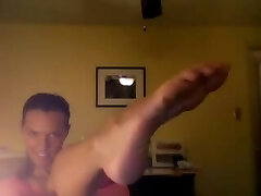 Western Woman shows Her Lovely Huge Nordic Soles in Foot Domination Vid