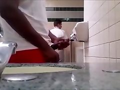 Str8 bbc play in public rest room