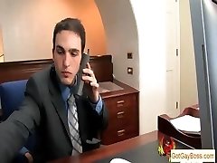 Blond dude sucking his boss for pay raise part5