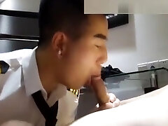 chinese moneyboy blow-job in uniform-Gay90.xyz