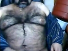 Big wooly bear and hairy body stretch tight ass Big wooly bear and hairy body stretch tight ass