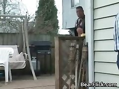 Faggot bear in leather chaps getting kinky part1 Faggot bear in leather chaps getting kinky part1