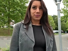 GERMAN SCOUT - SAGGY Mounds TEEN SEDUCE TO FUCK AT STREET Casting IN GERMANY