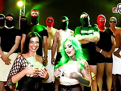 skinny teen creampie gangbang party with swinger jizm sluts