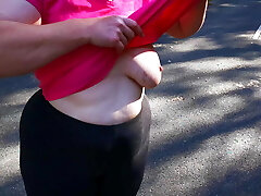 Slap her naked jugs in the middle of the street