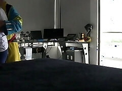 delicious maid with saggy boobs loves to play rock hard to get