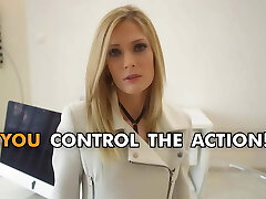 Point Of View gangBang your favorite office bombshells Angelica Heart, Candee Licious, Geisha Kyd and Shalina Devine