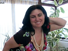 Big titted housewife splooging and masturbating