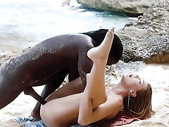 BLACKED BBC-goddess Kendra Sunderland takes on 3 huge spears