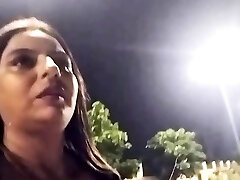 Indian Couple Banging Outside Road At Night