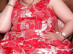 AuntJudys - 53yo Mature Amateur Plus-size Redhead Fiona has Phone Sex in Pantyhose & Garters