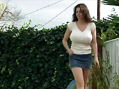 This ever horny Cougar seduces a guy with a big rigid cock and