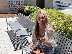 Busting a scrotum in Bunny Madison