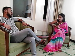 An office girl cheated by her boss and made a hardcore boning session in the Bosse's hotel suite