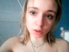 Gentle erotic homemade onanism with orgasm