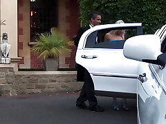 Newlyweds get despoiled by a blonde milf who wants a facial cumshot and an Outdoor plowing with the couple