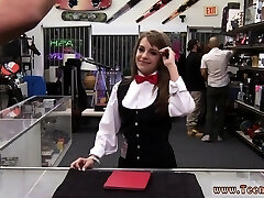 Brunette with perfect bra-stuffers fucked Card dealer cashes in