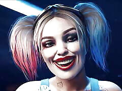 Rescraft Harley Quinn eager for Hard Sex Delicious Perfect Tits, Sweet Small Tits 3D HENTAI rep real life