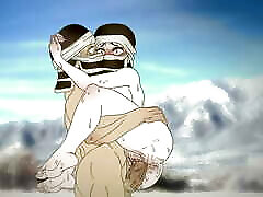 kakushi se congeló en las montañas y decidió calentarse follando !hentai-demon slayer 2d dibujos animados de anime