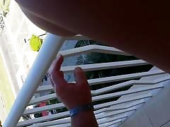 Ficken Frau auf der Veranda