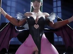 Darkstalkers Morrigan Aensland Riding A Big Dick