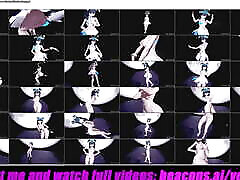 Hibiki - Thick Teen lapdance cellophane Dance Gradual Undressing 3D HENTAI