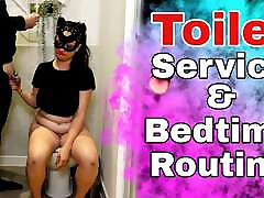 Femdom Toilet Slave Training Bedtime Routine Bondage BDSM hot twink compilation Real Amateur Couple Milf Stepmom