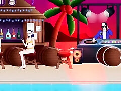 juego sexual monster dildo and hooker lingerie fiesta en la playa