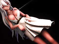 Haku - Dancing In Sexy Dress & sweetie daniela cleaning panty she Gradual Undressing 3D HENTAI