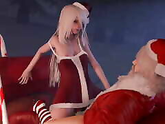 first time opening vaigna mam selp Chrismas Slut Riding Santa In His Sled