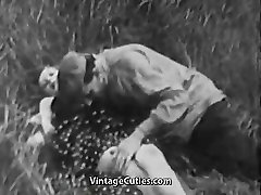 Sexe rugueux dans la Prairie Verte années 1930 Vintage