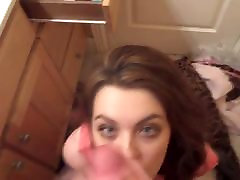 Cute girl getting a facial in fat girls and boys bathroom